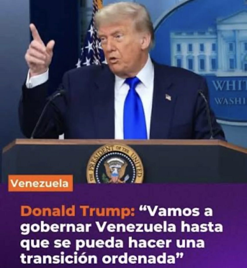 Donald Trump afirma que altos funcionarios estadounidenses ayudarán a gobernar Venezuela por el momento Donald Trump afirma que altos funcionarios estadounidenses ayudarán a gobernar Venezuela por el momento